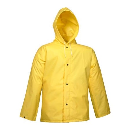 Tingley Tingley J56107 DuraScrim Storm Fly Front Hooded Jacket, Yellow, 3XL J56107.3X